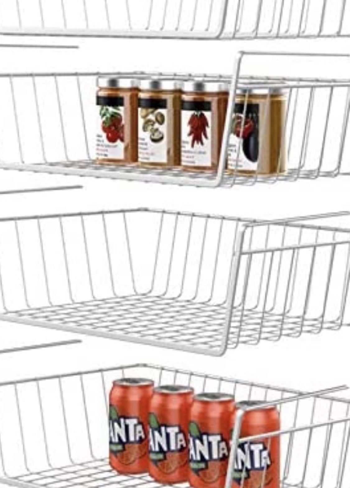 10 Under Shelf Wire Basket Stable Hanging Basket