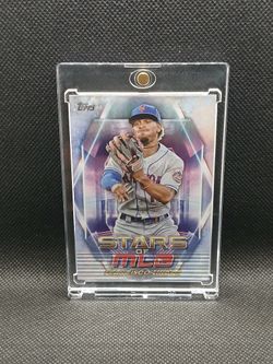 2023 Topps Baseball Series 1 Stars Of MLB Francisco Lindor #SMLB-28 Crimped Card Error