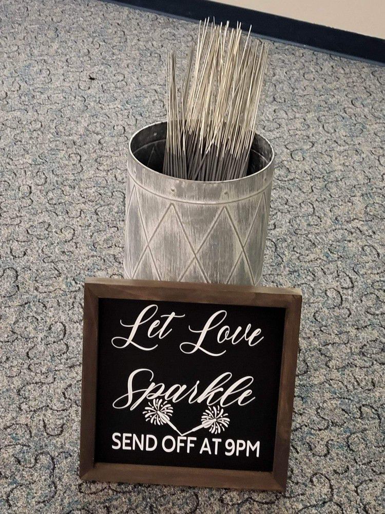 Sparkler Wedding Sendoff Sign Or Chalkboard 
