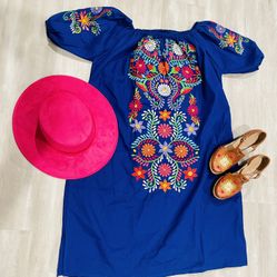 Embroidered Dress XL For Women 