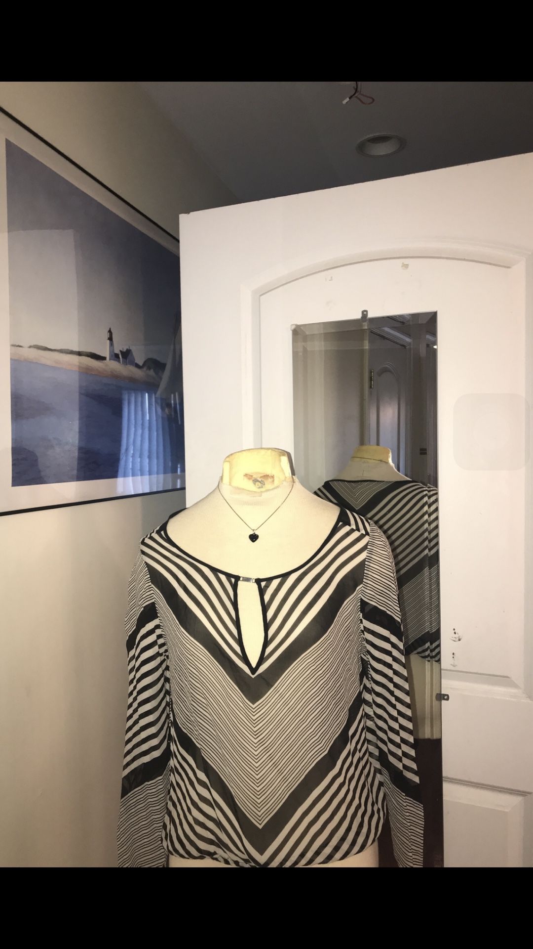 Black & White Blouse