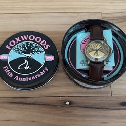 Limited Edition Fossil Watch With Leather Band - Casino Memorabilia Collectible 