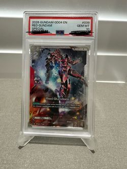 Red Gundam #039 PSA 10 Gem Mint Trading Card