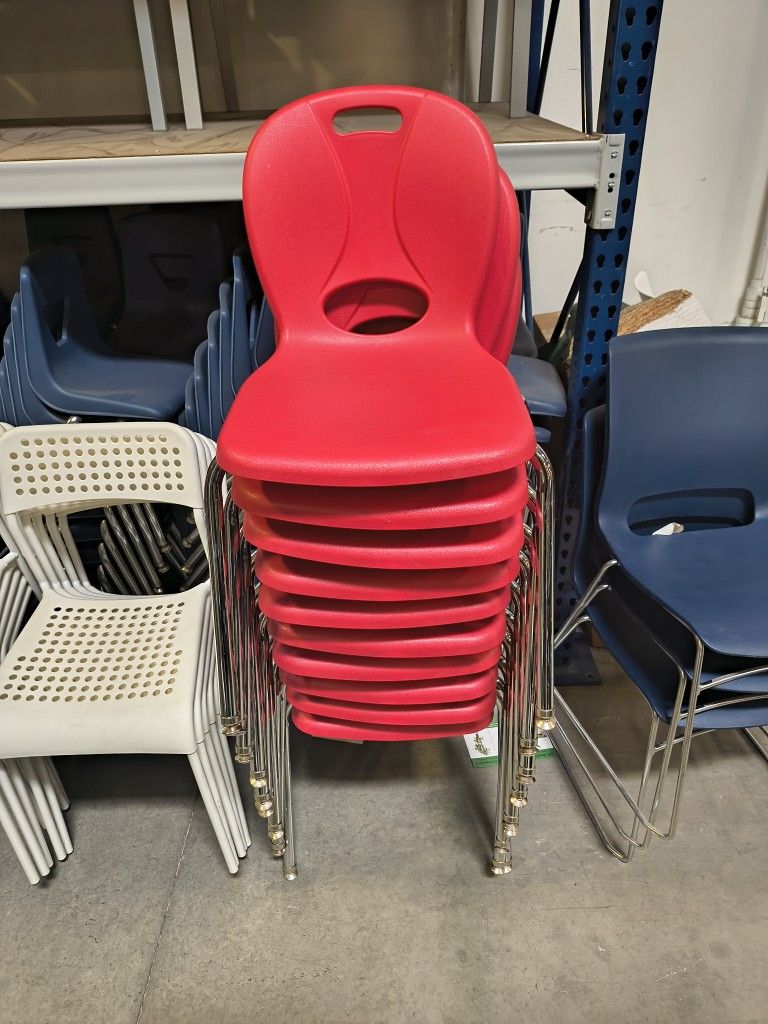 Kids Armless Stacker Chairs 