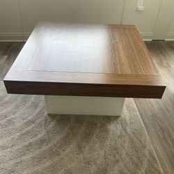 Coffee Table – Square LED Center Table  - I’m Prepared to Move Quickly If the Right Offer Comes In  
