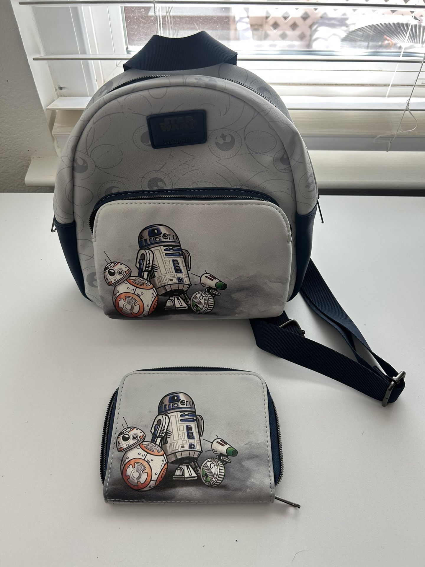 Disney Star Wars Loungefly Droid Backpack And Wallet