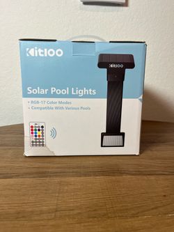 NEW Kitloo Solar Pool Light RGB Waterproof IP68 w/ Remote – 17 Color Modes