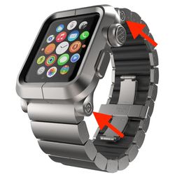 Lunatik Epik Aluminum Apple Watch Series 1-3 Case Screws