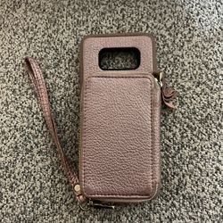 Pink Samsung Galaxy S8 Wallet Phone Case 
