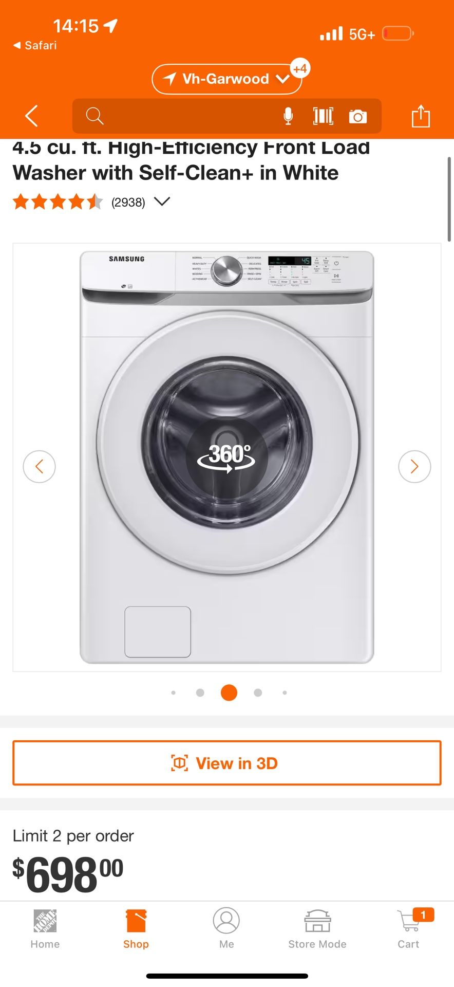 SAMSUNG VENTLESS WASHER & DRYER