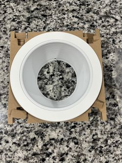 6” White Can Light Baffle