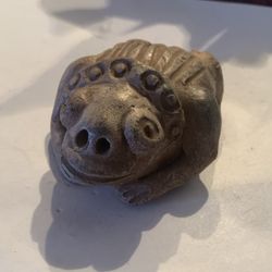 Antique Terracotta sculpture Frog Bignona, Senegal.3"x4"