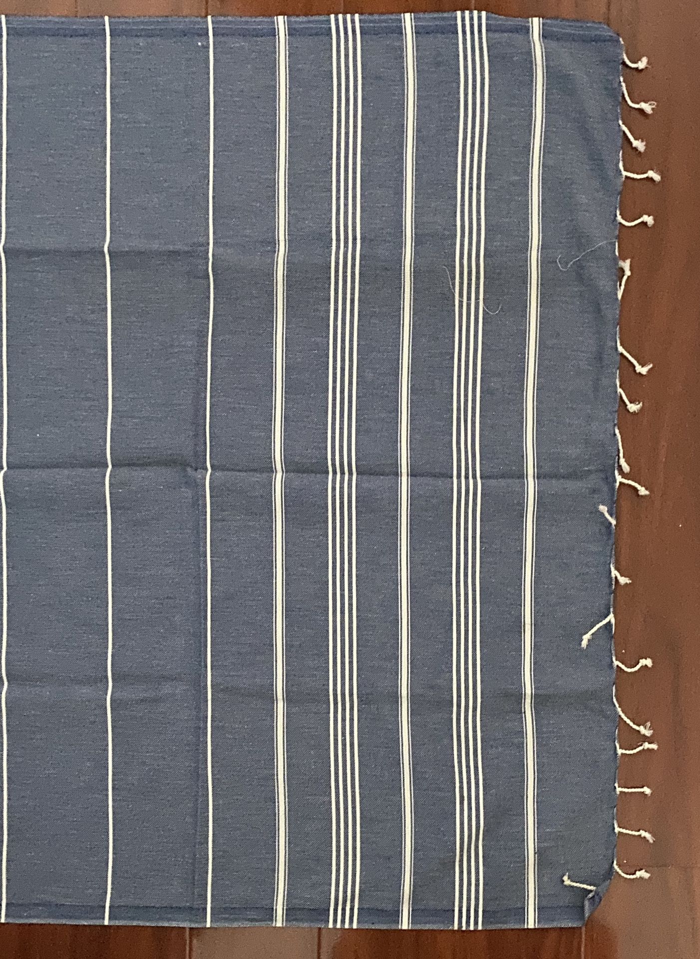 Picnic blanket scarf table cloth blue white stripes fashion home decor accessories