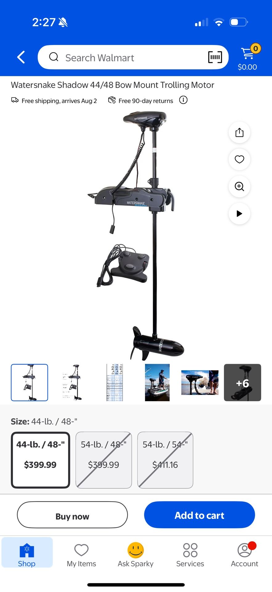 New Water snake Trolling Motor 54lb / 48”