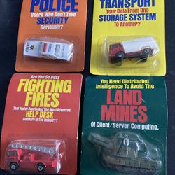 Computer Assoc. Set of Four Vintage Vehicles. 