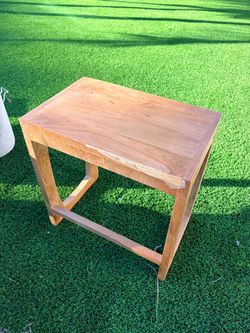 Small wood side table