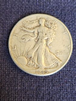 1945 Walking Liberty Silver Half Dollar