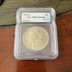 1899-O Morgan Silver Dollar Graded MS 60! 