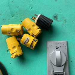 Electric plugs male and female