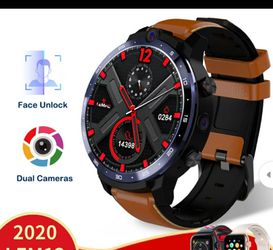 LEM12 2020 New Smart Watch Android Face ID Dual Camera 1.6 Inch 3GB 32GB 1800mah Battery LTE 4G Men Smartwatch