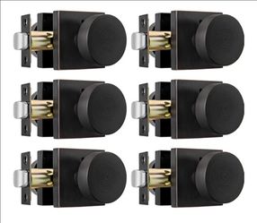 (Brand New in Box) 
Haidms Oil Rubbed Bronze Door Knobs Interior Passage, Heary Duty Vintage Oil Rubbed Bronze Door Knobs for Passage, Bedroom Square 