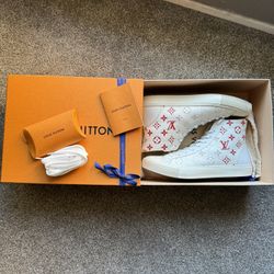 Louis Vuitton Tattoo Sneaker Boot 'Monogram - White Red'