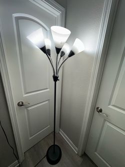 5-Light Multi-Head Floor Lamp with light Bulbs