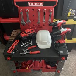 Kid’s Craftsman Toy Work Bench And Tools