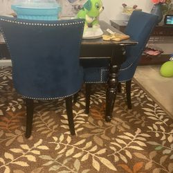 Blue Chairs $30 Each  8 Chairs Table Free  