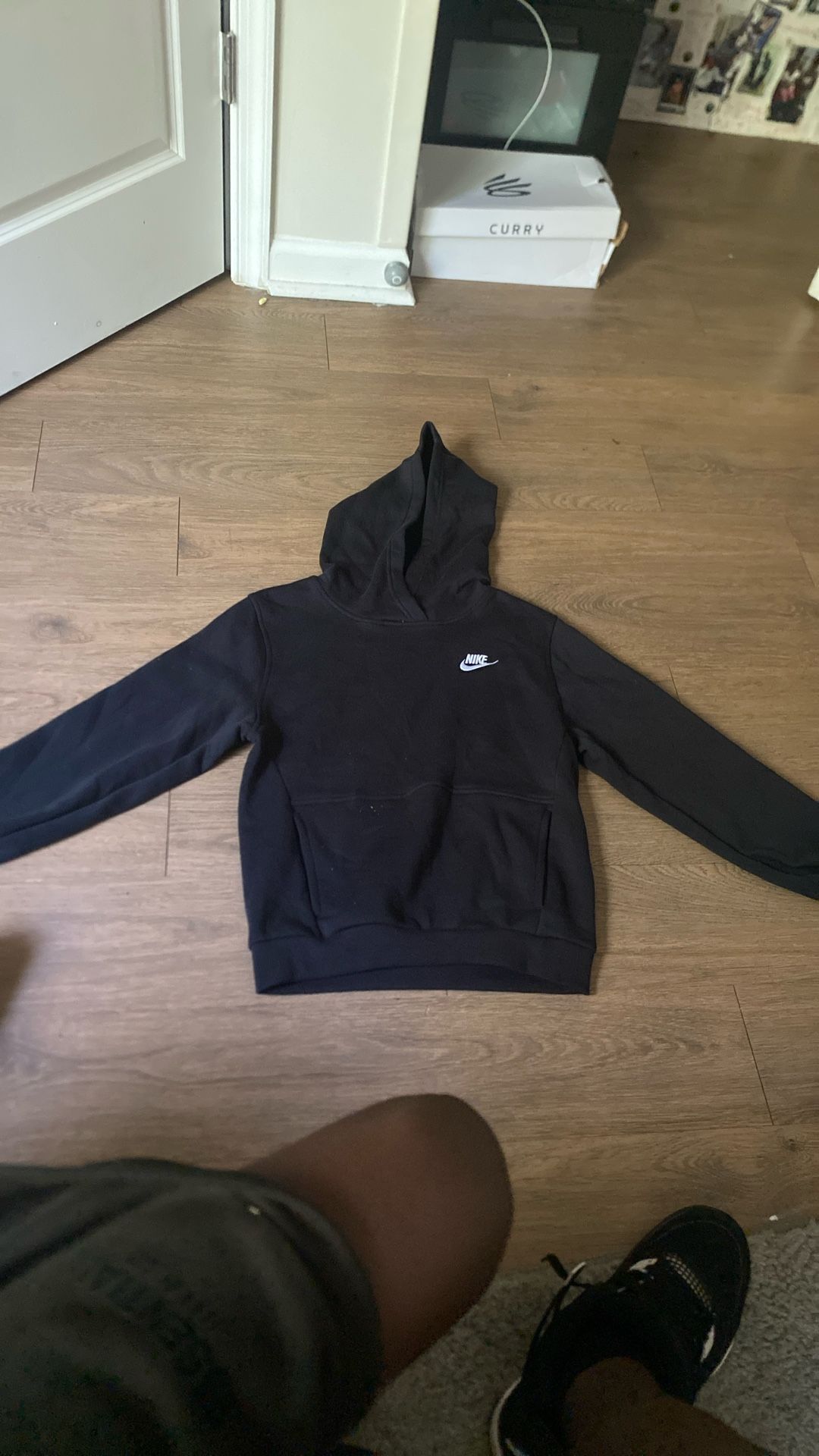 all black nike hoodie