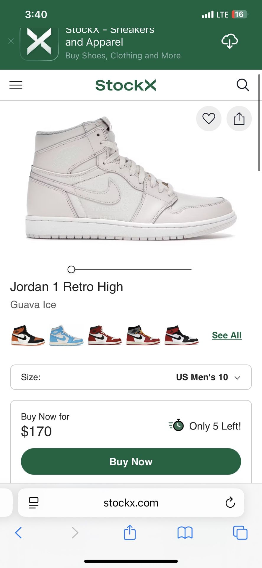 Jordan 1 Guava Ice