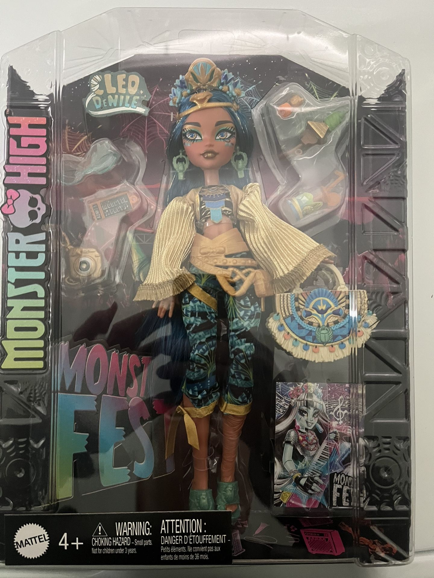 Monster High Cleo DeNile Monster Fest Fashion Doll With Accessories New!