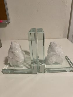 Brand New Fancy bookends In Cristal 