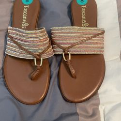 New With Tags Multicolored Sandals 