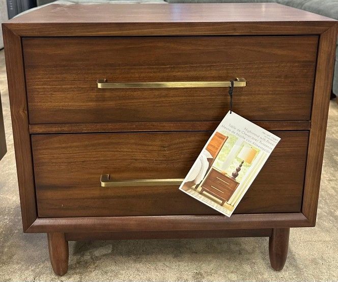Marina Del Rey Nightstand With 2 Drawers