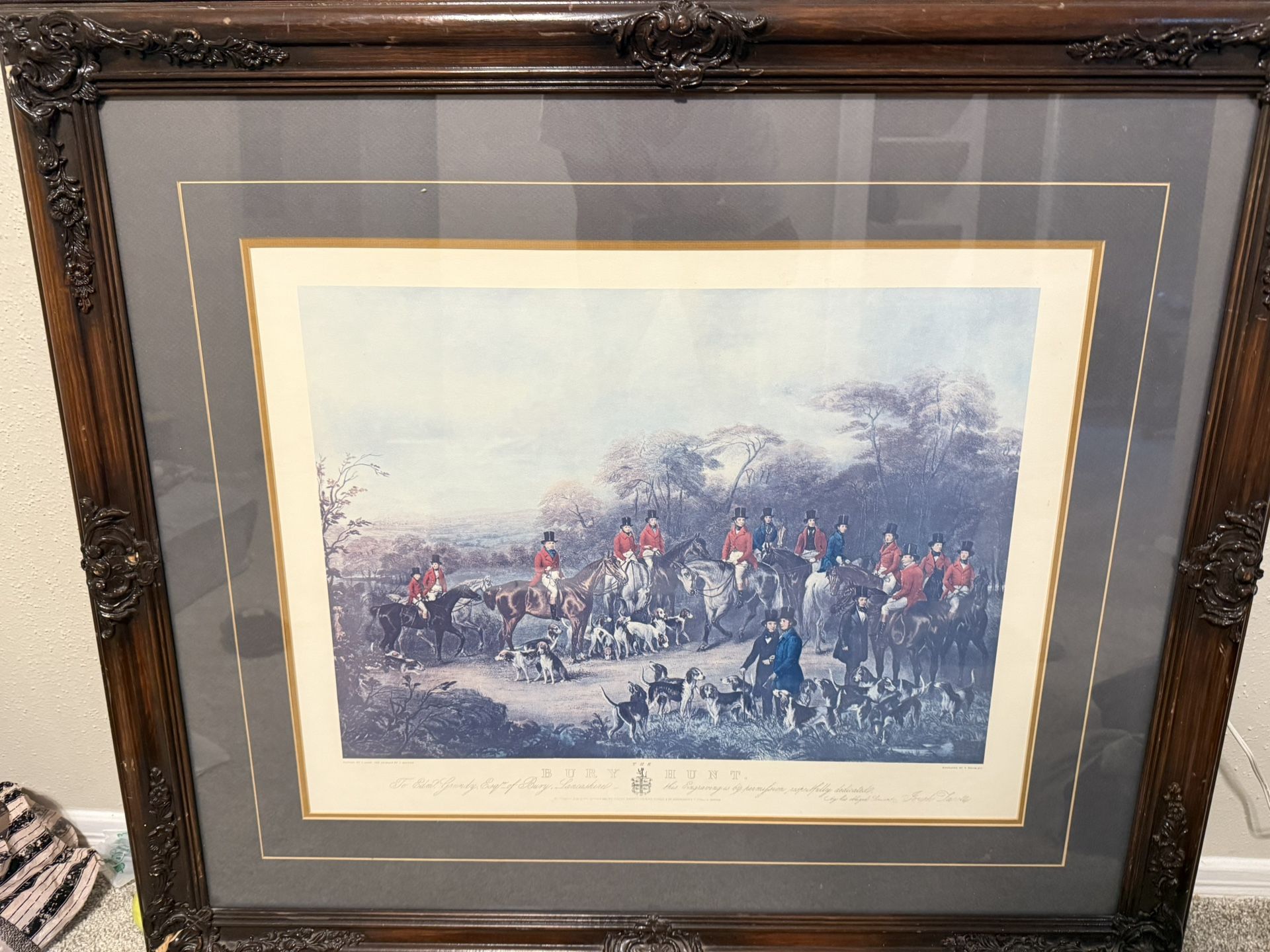 Bury Hunt Englush Aquatint Engraving Proof, F Bromley C. 1840