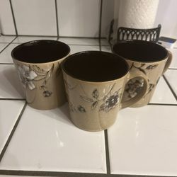 Floral Glass Mugs