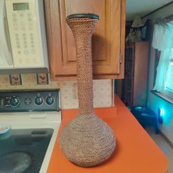 Vintage Twine Bulb Bottom Candle Holder