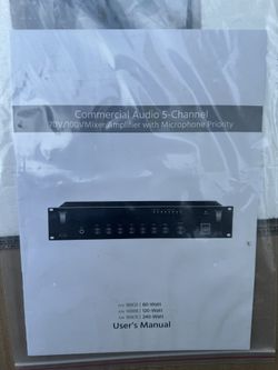 Out Of Stock Commercial Audio Five Channel 120 Watt
