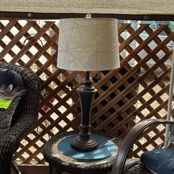 Table Lamp With Shade 29.5”H