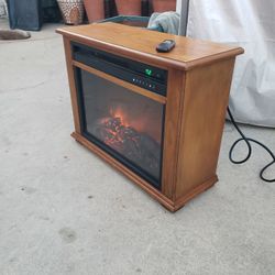 Electric Fireplace Heater With Remote Control 