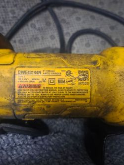 Dewalt angle grinder