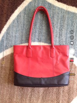 'Ameri Leather' Casual Leather Tote; Selling on eBags for $39.99 (plus shipping). 11 x 14.5 x 4 inches