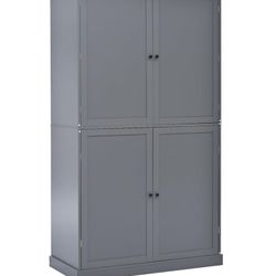 Minor Chipped in the Back Assembled New Large Storage Cabinet Kitchen Pantry w/ Shelved & Drawers 