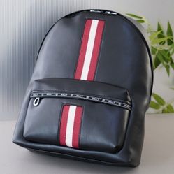 Brand New Black Leather Backpack 