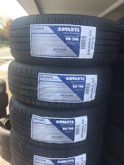 205/55R16 ADVANTA $259 special all 4 installed