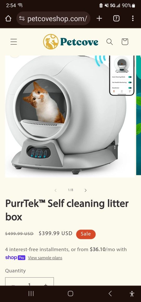 Purrtek Self Cleaning Litter Box