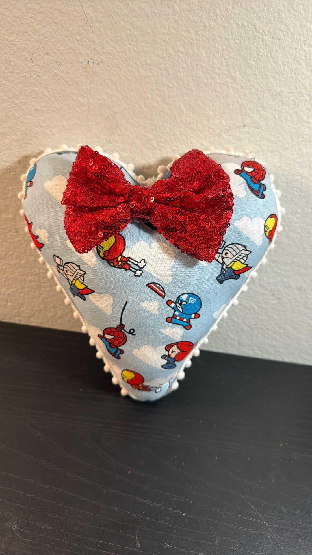Avengers handmade Heart Pillow