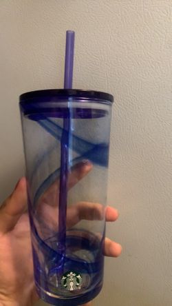 starbucks blue swirl tumblr Glass