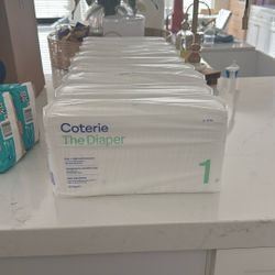 Coterie Size 1 And 2 Diapers